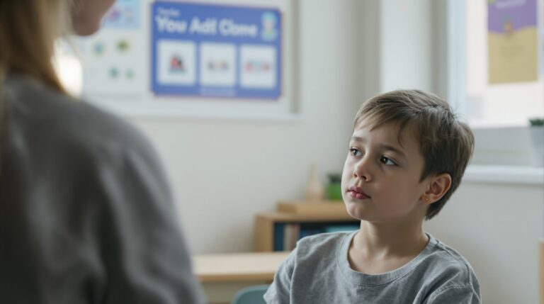 enfant qui ne parle pas aux adultes