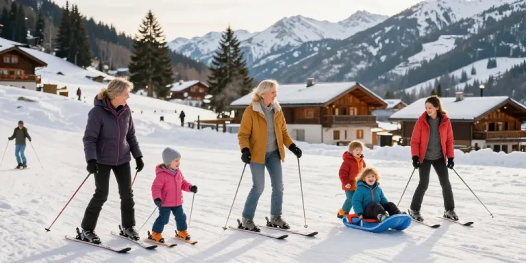 vacances à la montagne en famille