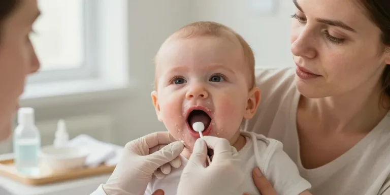 muguet buccal bébé traitement