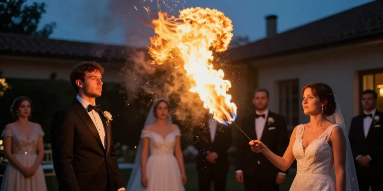 cracheur de feu mariage